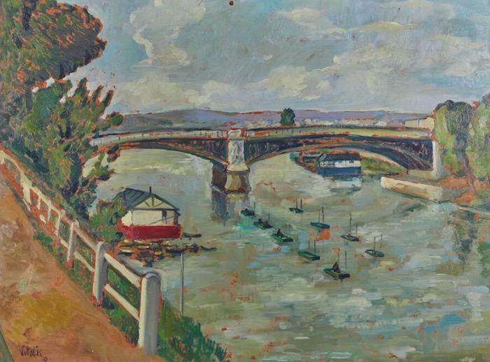 1941 4 Peniche sous le pont