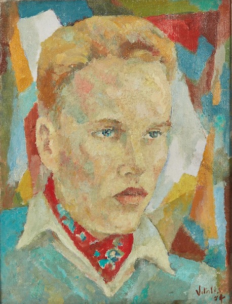 1944 8 Portrait dhomme au foulard rouge