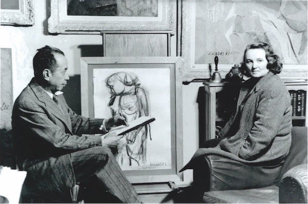 2 Macario Vitalis dans son atelier chez Camille Renault 1950